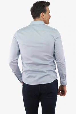 Michael Kors CR4406SBBX Men's LS SF Stretch Spread Pixel Dress Shirt/