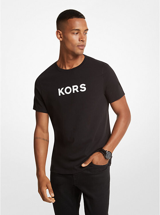 Michael Kors CH351RJFV4 Men's Short Sleeve Textured KORS T-Shirt