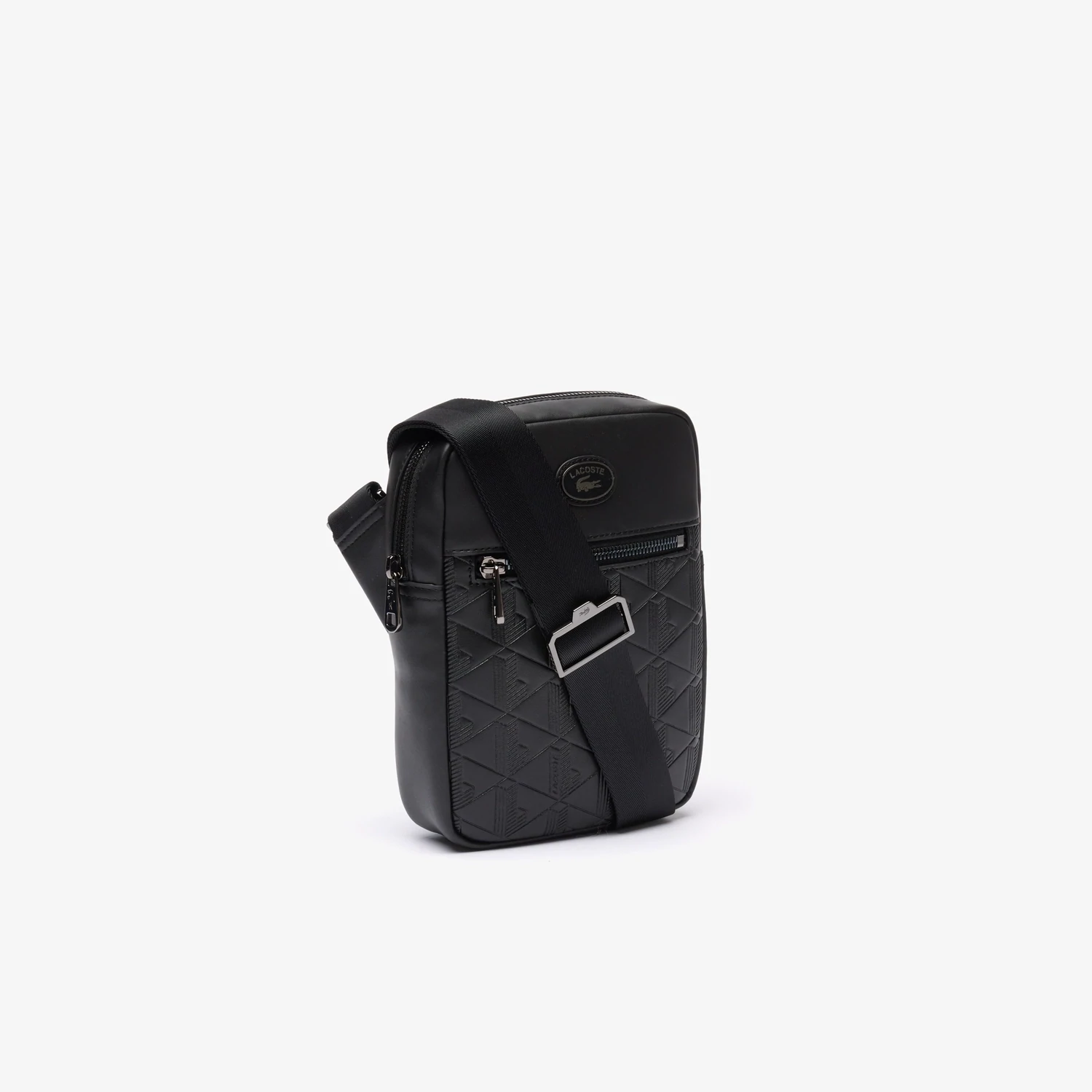 Lacoste NH4486MR Men's Split Cow Leather Crossbody Satchel
