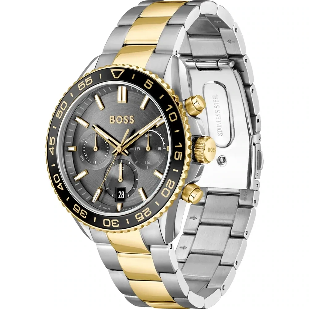 Boss 1514144 Men’s Two Tone Yellow Gold & Silver Watch