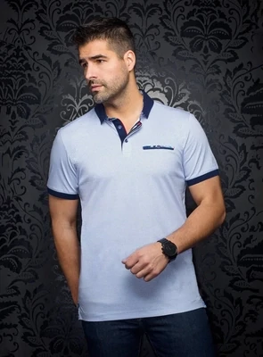 Au Noir CARTER Men’s Short Sleeve Polo Shirt