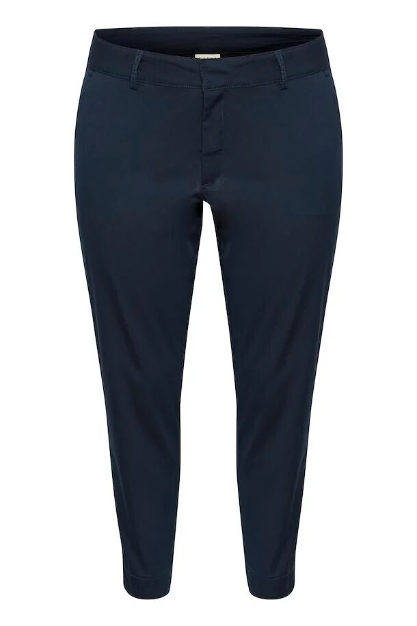 Kaffe Curve 10581546 Women's Leana Chino 7/8 Pants – Midnight Marine