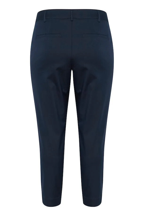 Kaffe Curve 10581546 Women's Leana Chino 7/8 Pants – Midnight Marine
