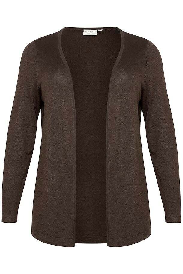 Kaffe Curve 10580339 Women’s Long Sleeve Farsia Cardigan – Java
