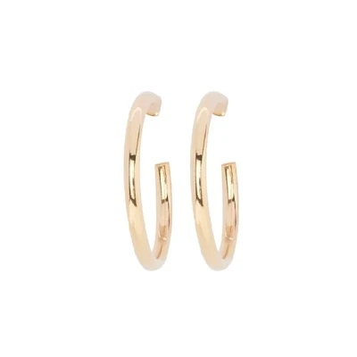 Beblue BO1494-GLD 14KT Gold Hoop Earrings Small/Medium Size
