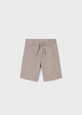 Nukutavake 6263 boys cotton linen bermuda shorts with drawstring / TOPO