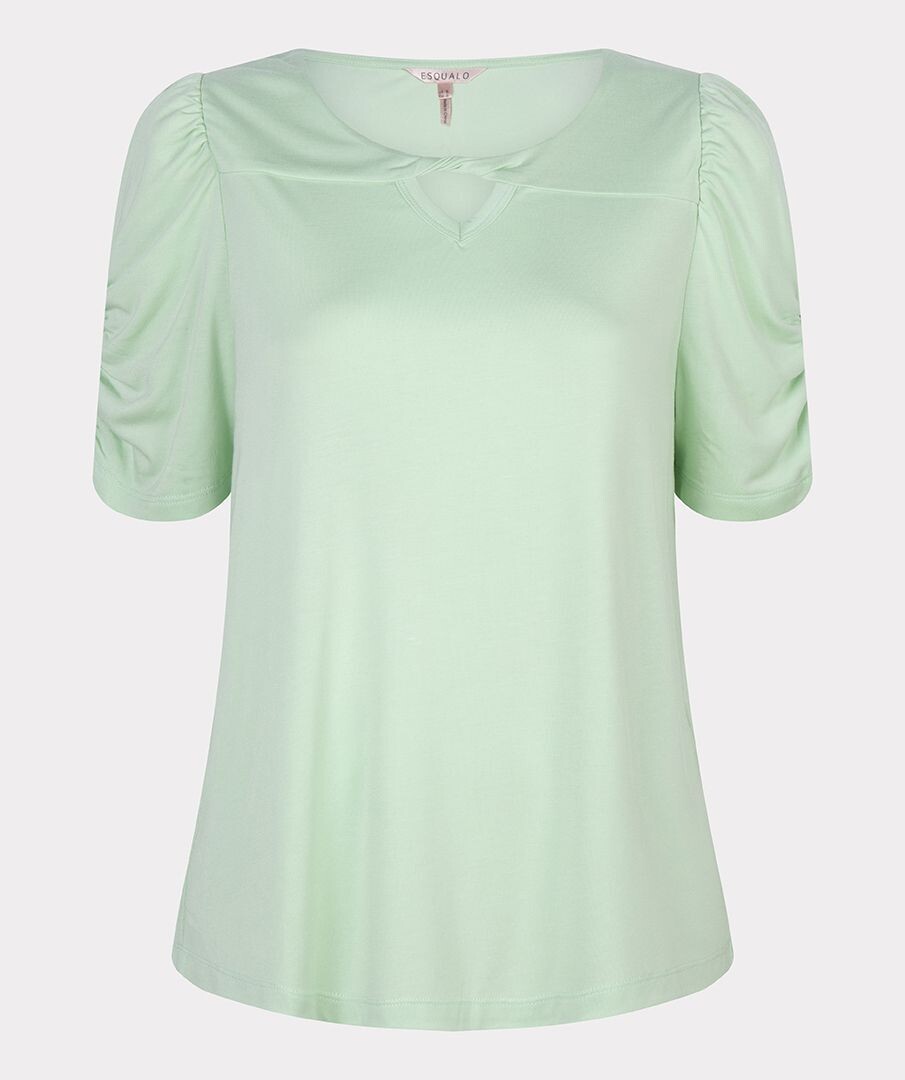 Esqualo SP24.30024 Women's Short Sleeve Fancy Shoulder Top