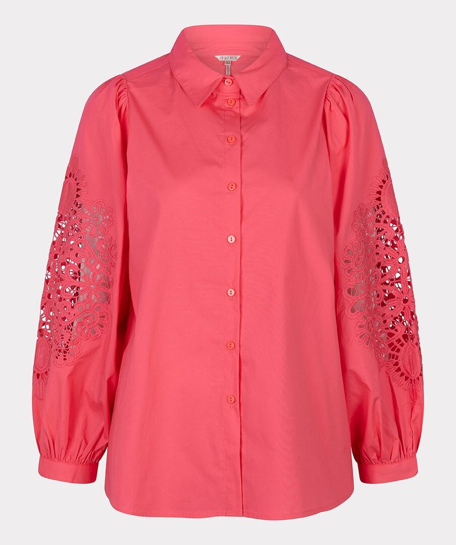 Esqualo SP24.14035 Women's Long Sleeve Crochet Blouse