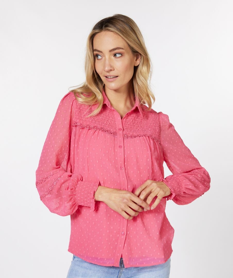 Esqualo SP23.06000 Fuschia Pink Blouse