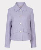 Esqualo SP24.19007 Women's LS Tweed Check Blazer/, Color: LILAC, Size: 4