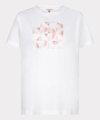 Esqualo SP24.05019 Women's Short Sleeve Geometric T-Shirt