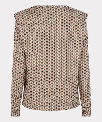 Esqualo F23.30501 Women's LS Fancy Shoulder Top/