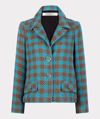 Esqualo F23.17513 Women's Long Sleeve Crop Blazer