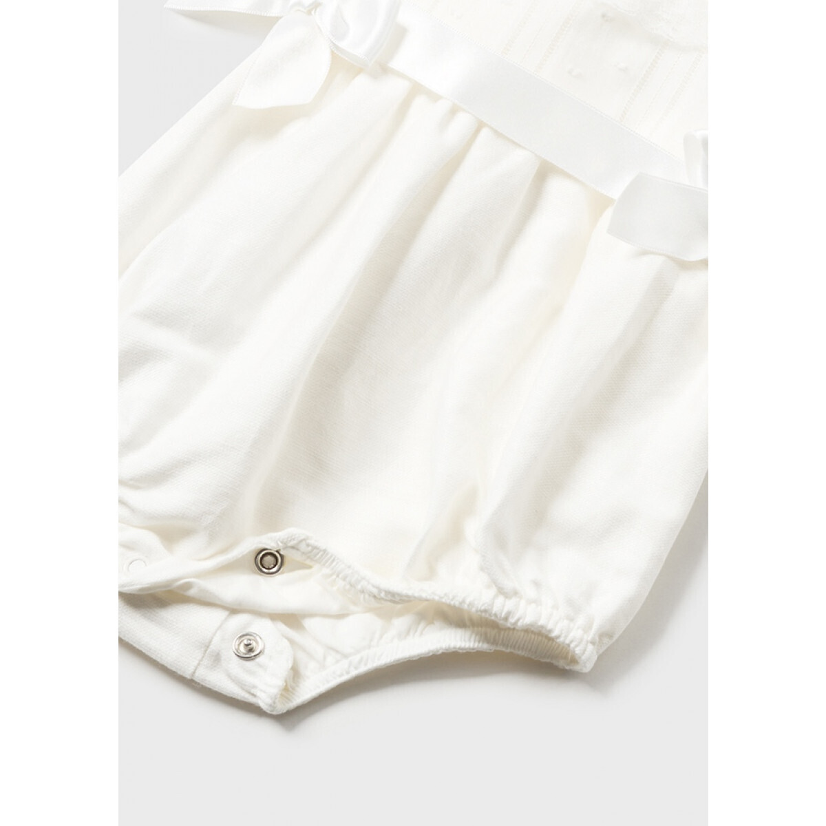 Mayoral 1630 Baby Girl's Short Sleeve Dressy Lace Onesie + Belt