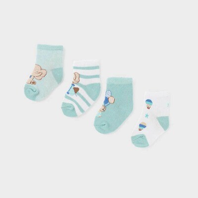 Mayoral 9706 Baby Boy's Balloon Sock Set 4PR