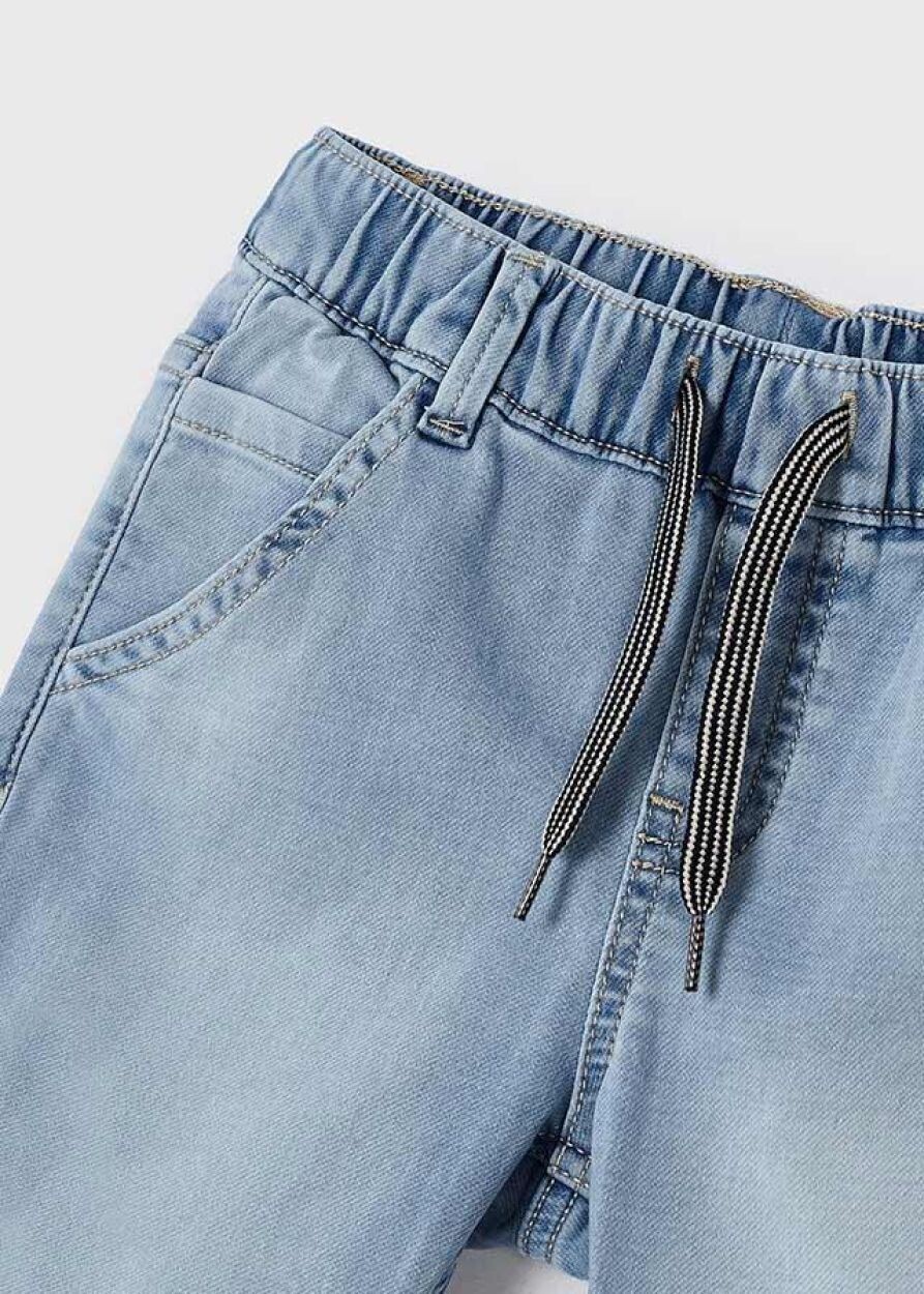 Mayoral 3272 Boy's Denim Bermuda Shorts