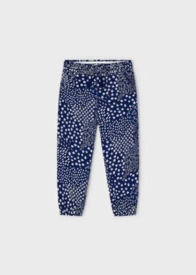 Mayoral 3535 Girl's Long Floral Print Trousers