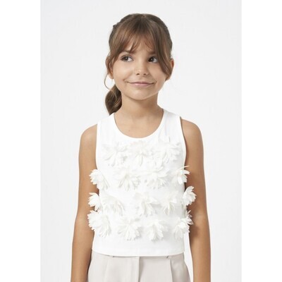 Mayoral 6021 Girl's SL Flower Top