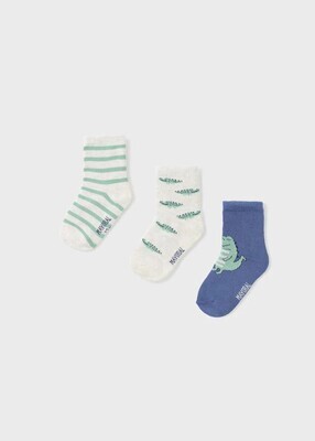 Mayoral 10652 Baby Boy's Crocodile Socks 3PR