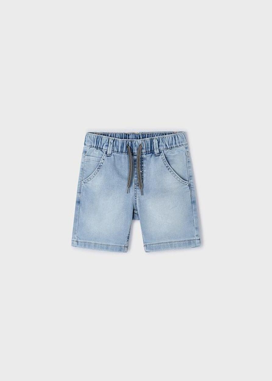 Mayoral 3272 Boy's Denim Bermuda Shorts
