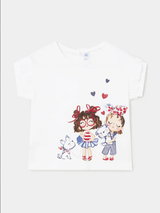 Mayoral 1737 Baby Girl's Short Sleeve T-Shirt & 2 Leggings Set 3PC