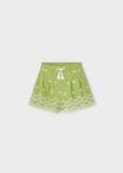 Mayoral 3909 Girl's Floral Crochet Shorts/