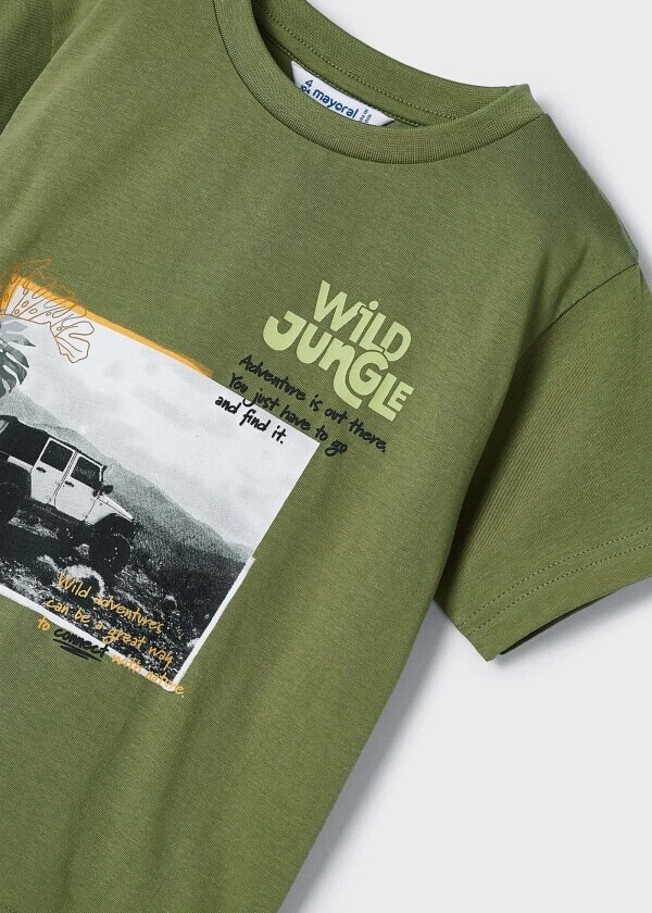 Mayoral 3010 Boy's Short Sleeve Wild Jungle T-Shirt