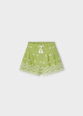 Mayoral 3909 Girl's Floral Crochet Shorts