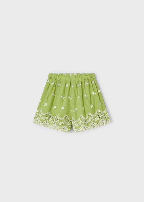 Mayoral 3909 Girl's Floral Crochet Shorts