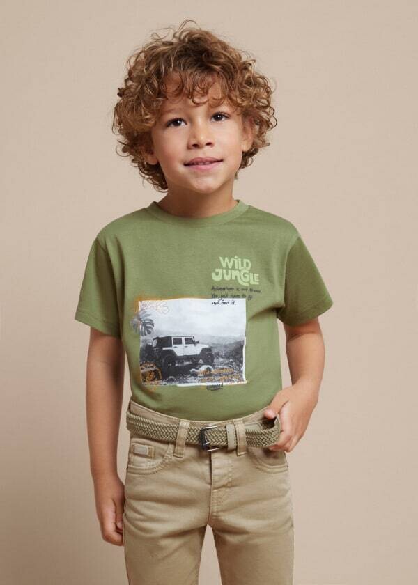 Mayoral 3010 Boy's SS Wild Jungle T-Shirt/, Color: IGUANA, Size: 2