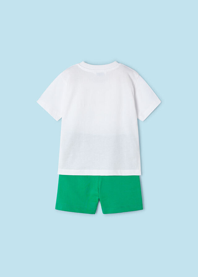Mayoral 3602 Boy's Short Sleeve Sunny Soul T-Shirt & Shorts Set 2PC