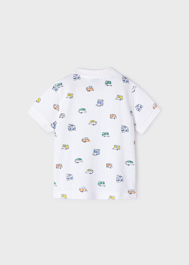 Mayoral 3107 Boy's Short Sleeve Camper Polo Shirt