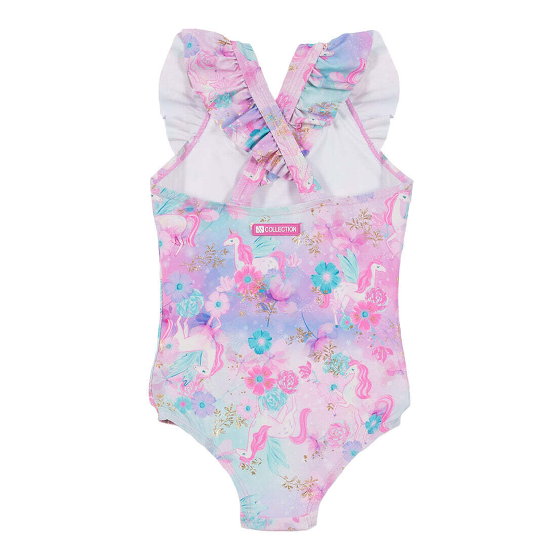 Nano S24S34 02 1 Baby Girl s UV Unicorn Swimsuit 1PC