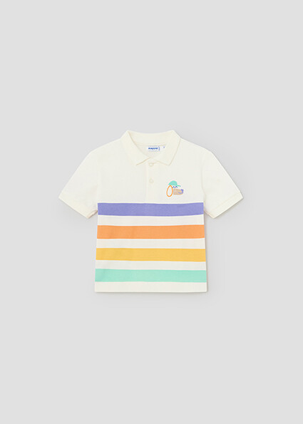 Mayoral 1108 Baby Boys Striped Polo & Jeans /2PC SET/ NATA CLARO