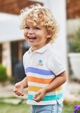 Mayoral 1108 Baby Boys Striped Polo & Jeans /2PC SET/ NATA CLARO/ 