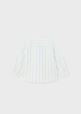 Mayoral 1117/1541 Baby Boy's SS Buttondown Shirt w/ Linen Relax Pant Set/