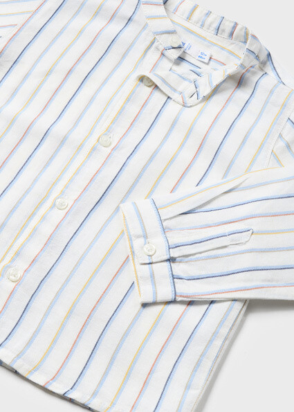 Mayoral 1117/1541 Baby Boy's Short Sleeve Buttondown Shirt w/ Linen Relax Pant Set