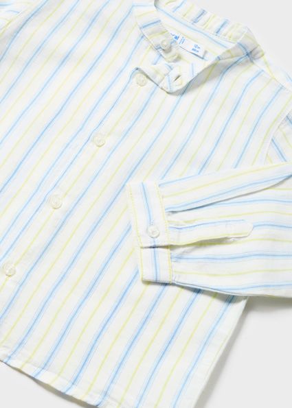 Mayoral 1117/1541 Baby Boy's Short Sleeve Buttondown Shirt w/ Linen Relax Pant Set