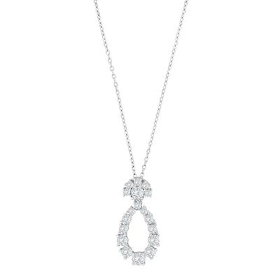 Joanli Nor MAY-20452160900 Sterling Silver CZ Pendant Necklace