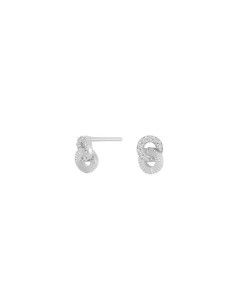 Joanli Nor NINA-30454120900 Sterling Silver CZ Small Interlinked Studs