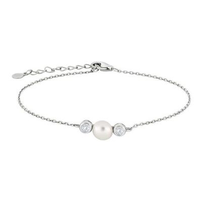 Joanli Nor NOMI-80451270900 Sterling Silver CZ Pearl Bracelet