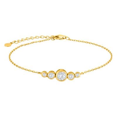 Joanli Nor NYNNE-80451285900 Gold Plated Five CZ Bracelet