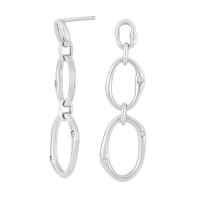 Joanli Nor NYTTE-30454240900 Sterling SilverTriple Loop Dangle Earrings