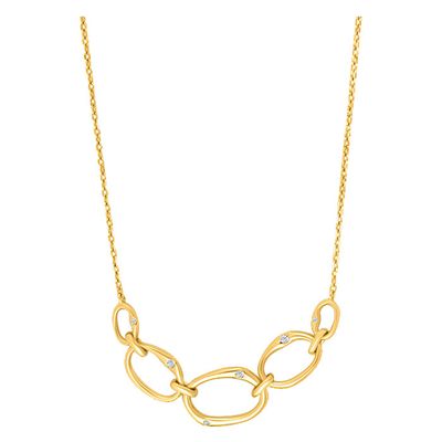 Joanli Nor 20452295900 NYTTE Gold-Plated White-CZ 5-Loop Necklace
