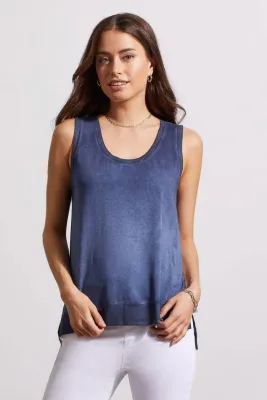 Tribal 5358O-4923-2474 Women's High Low Tank Top – Nautical