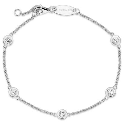 Miss Mimi 07-142689-01/00 925 Silver CZ By The Yard Bracelet