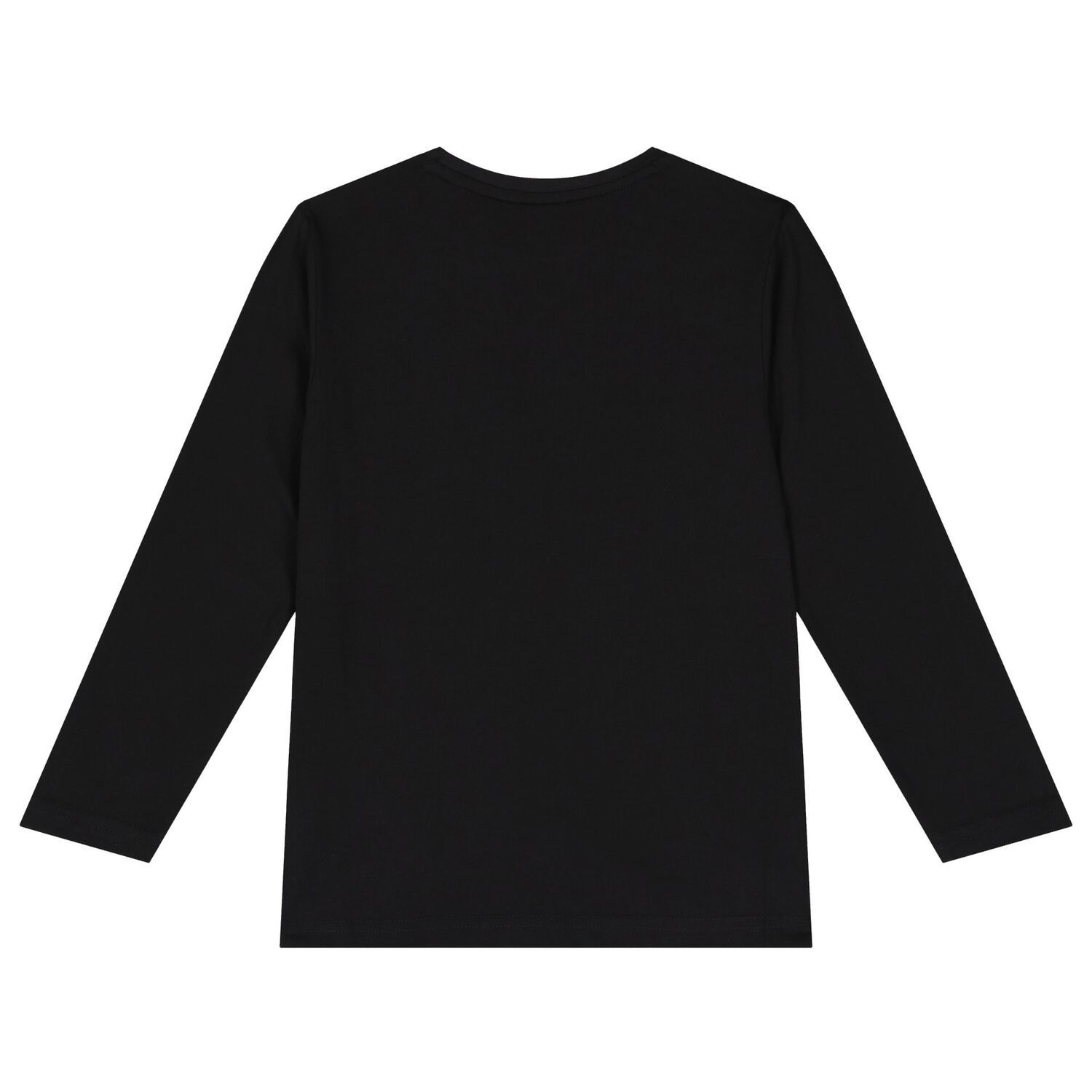BOSS J51221 Boy's Long Sleeve Mini Me Logo T-Shirt – Black