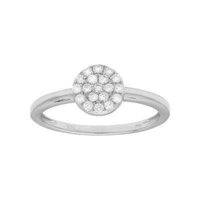 Joanli Nor 145047 Silver Ring with Centred Jewels size 56