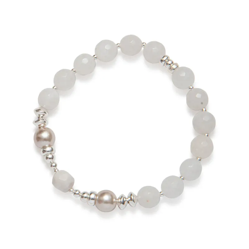 Beblue BBINTUI-SH Be Intuitive-Silver Bead Bracelet