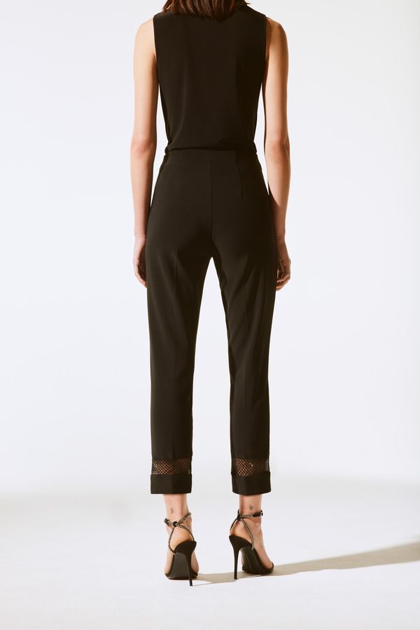 Joseph Ribkoff 243753 Women's Rhinestone Mesh Pants – Black